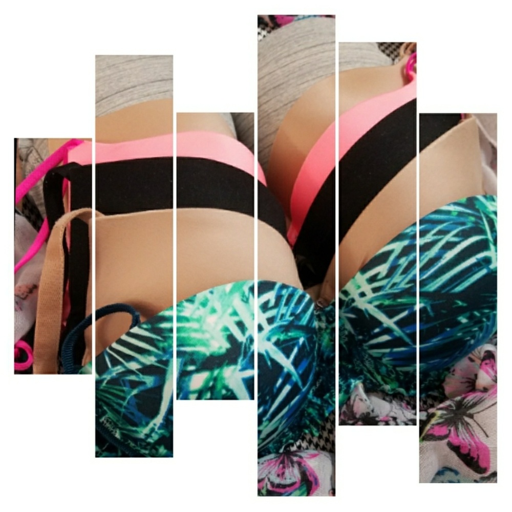 7 Victoria's Secret / PINK bras all sized 34B